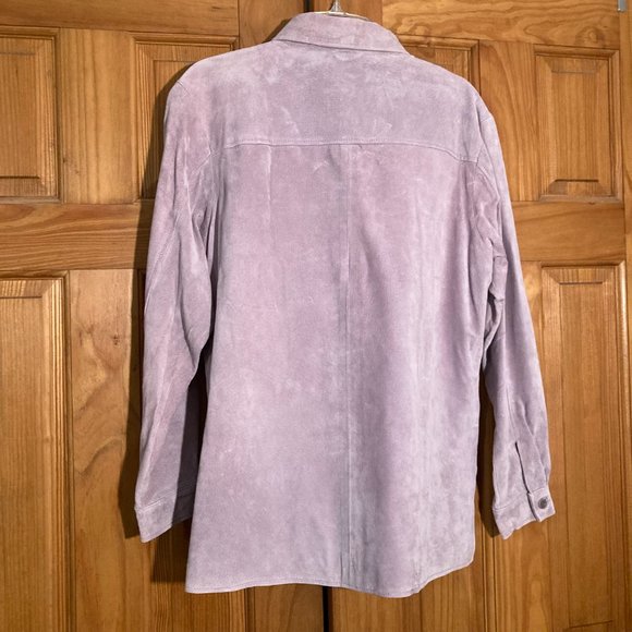 NWOT Vintage Rafaella Genuine Leather Top Shirt Jacket Long Sleeve Size L - Picture 5 of 10